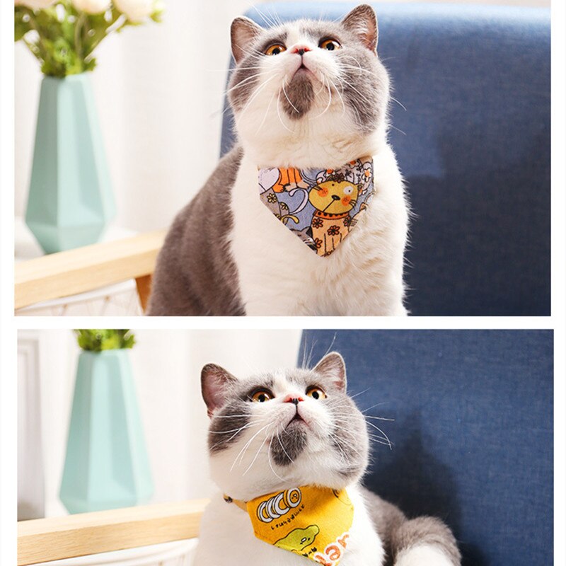 Necklace Scarf for Cat Bibs
