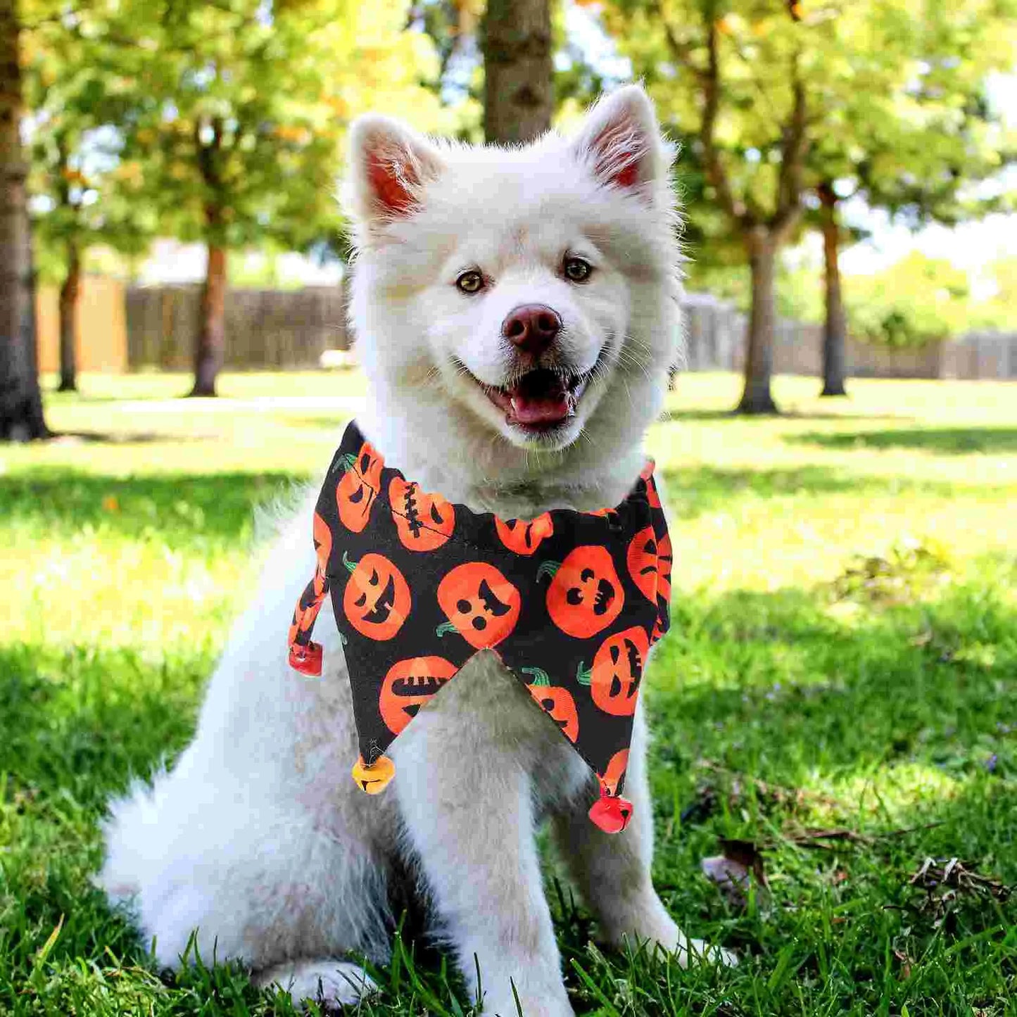 Kerchief Metal Bell Pet Decor Party Hathall