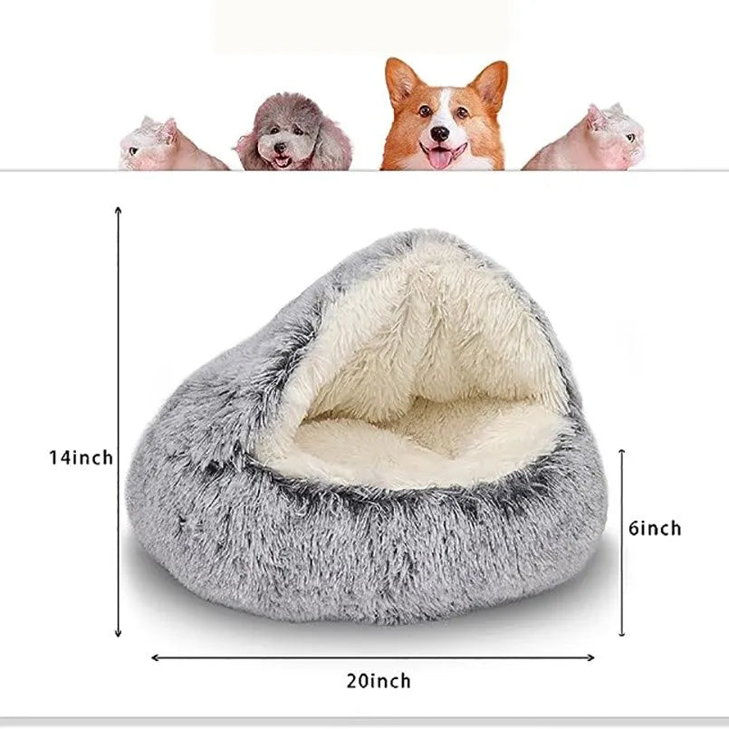 Soft Plush Round Warm Comfortable Basket