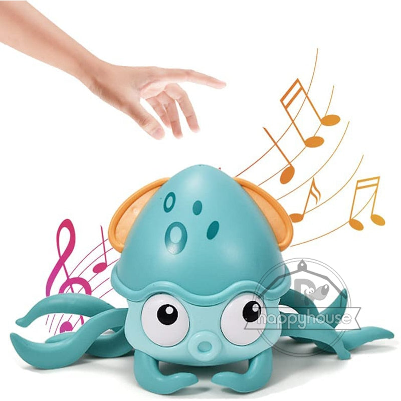 Crawling Crab Baby Toys with Music LED Light Up