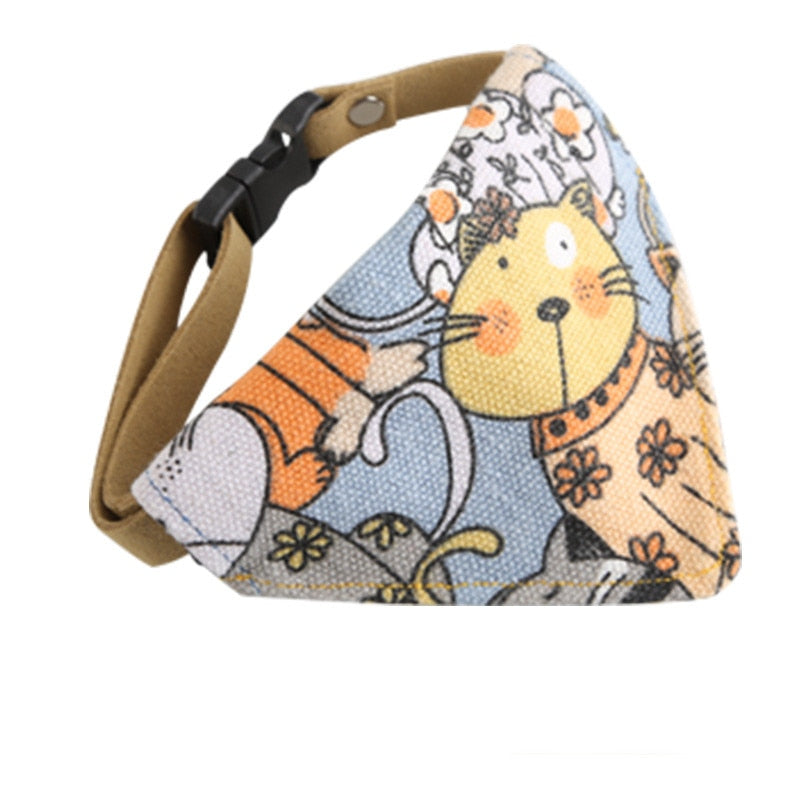 Necklace Scarf for Cat Bibs