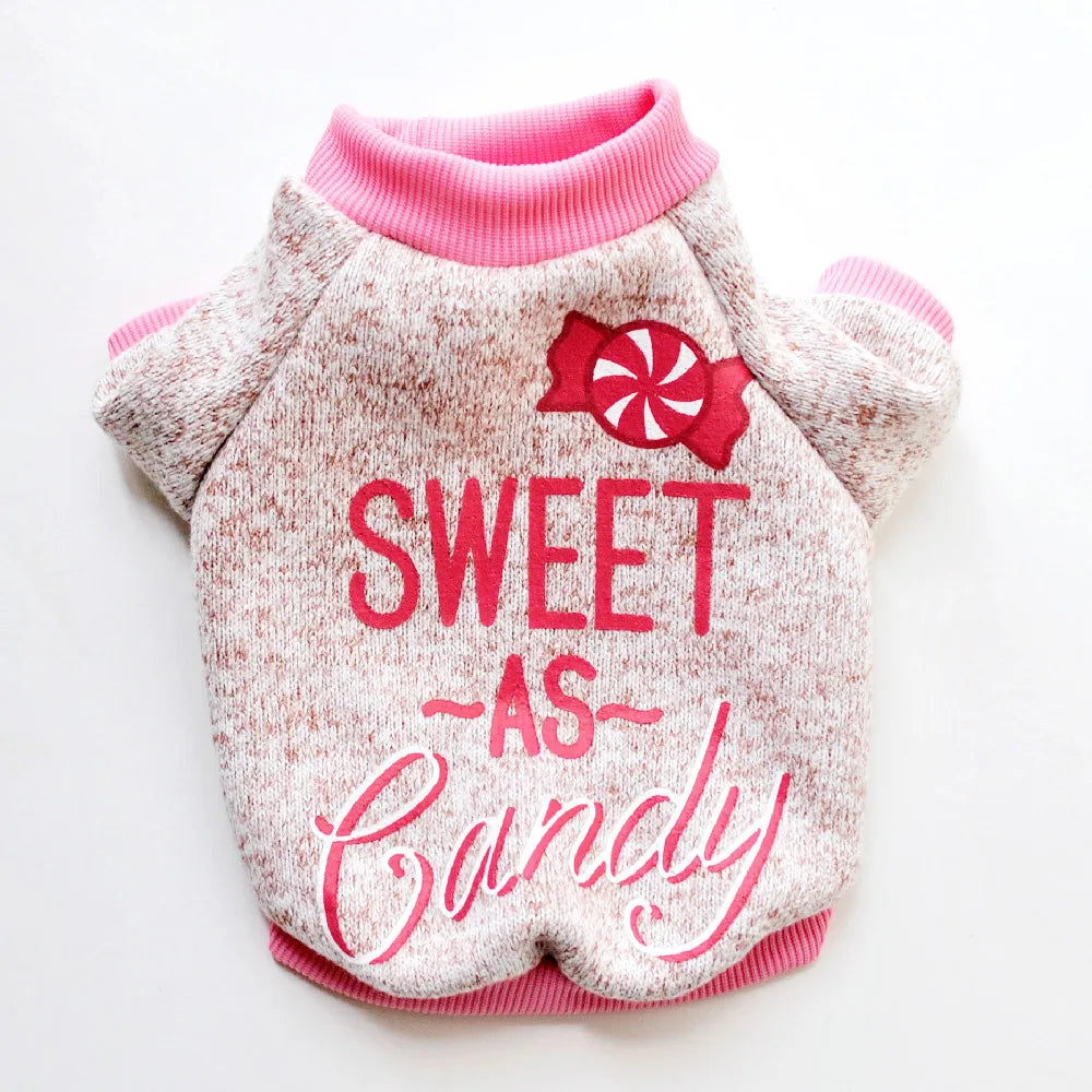 New Warm Dog Clothes Puppy Cartoon Hoodie