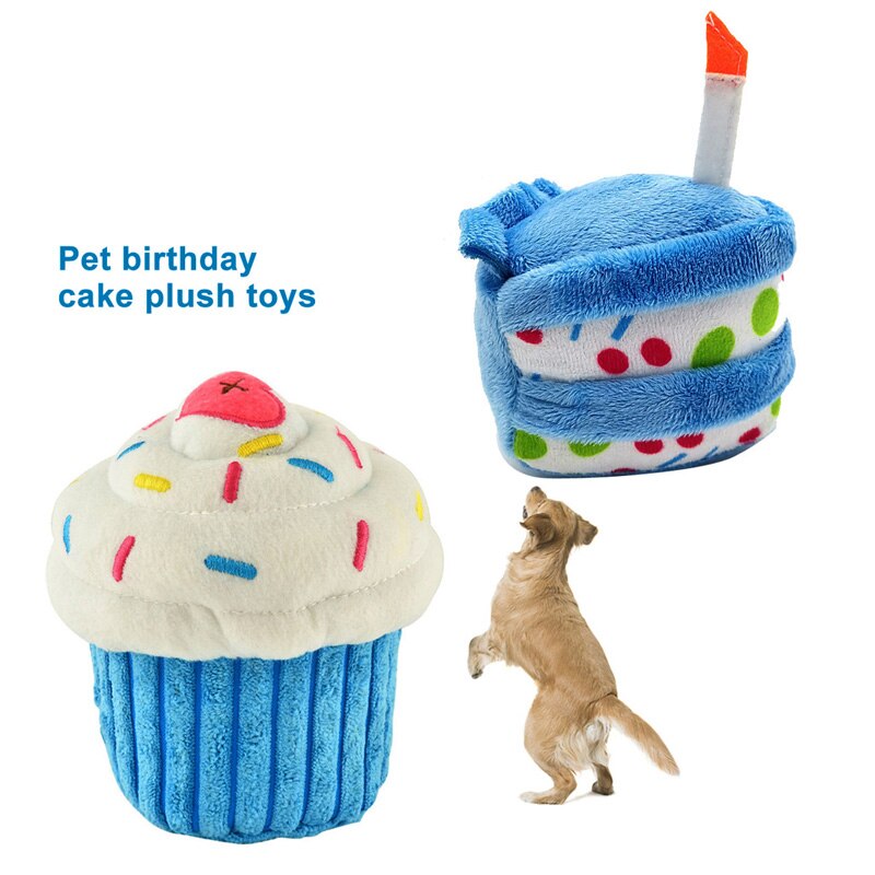 Plush Cake Shaped Squeaky Toys
