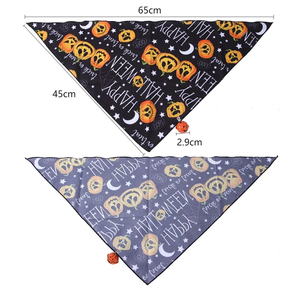 Halloween Bell Collar Triangular Bandage