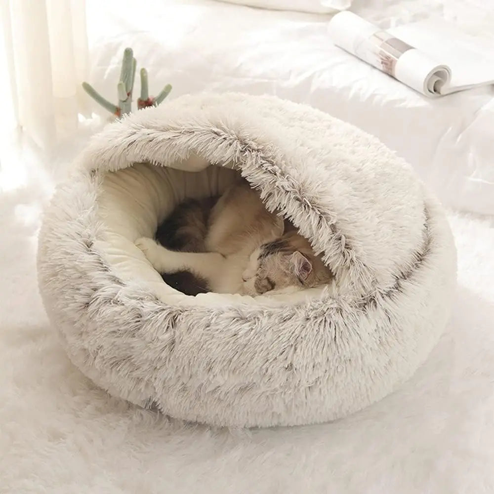 Soft Plush Round Warm Comfortable Basket