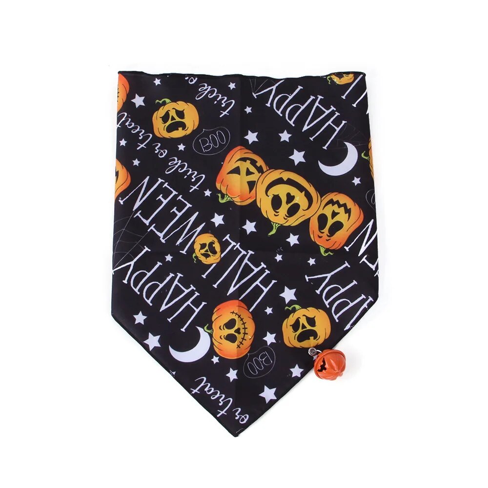 Halloween Bell Collar Triangular Bandage
