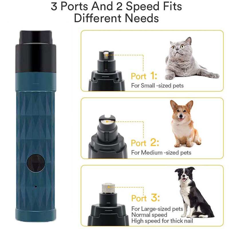 Pet Electric Nail Clipper With Led Light