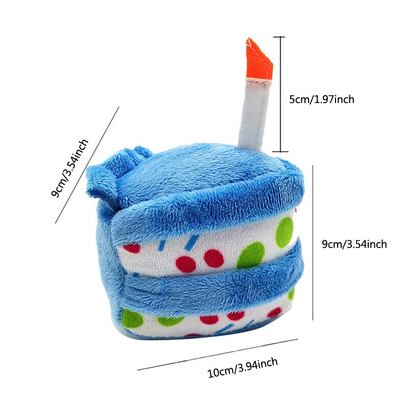 Plush Cake Shaped Squeaky Toys