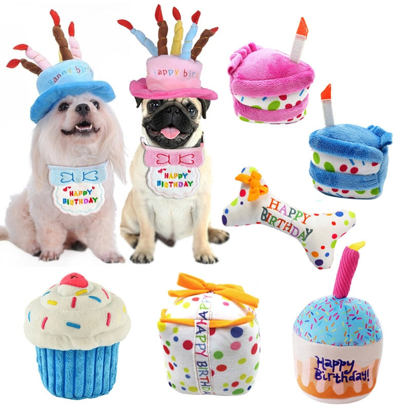 Plush Cake Shaped Squeaky Toys