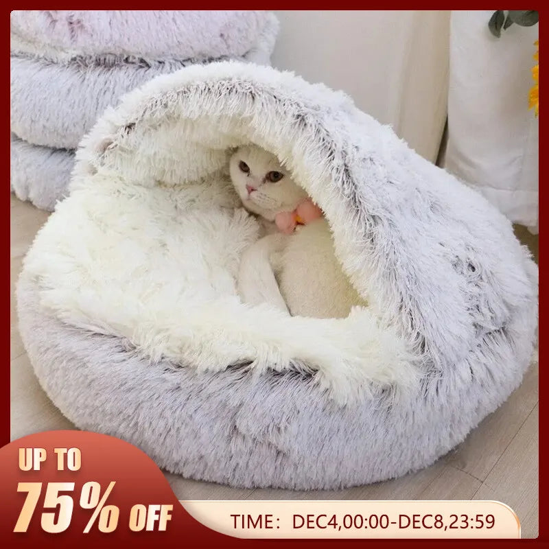 Soft Plush Round Warm Comfortable Basket