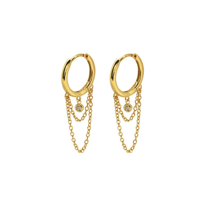 Star Hoop Earrings