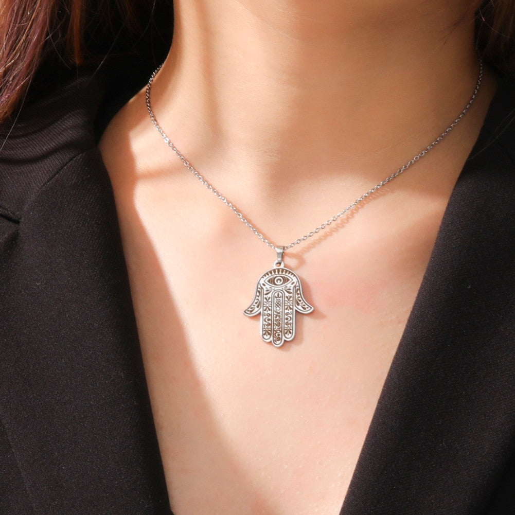 Evil Eye Stainless Steel Choker