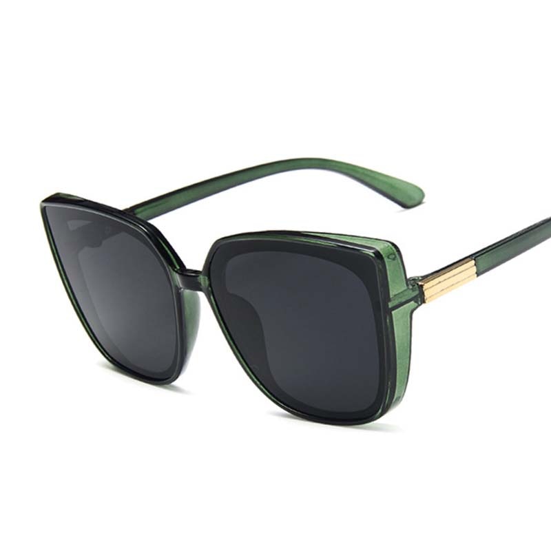 Woman Vintage Black Mirror Sun Glasses