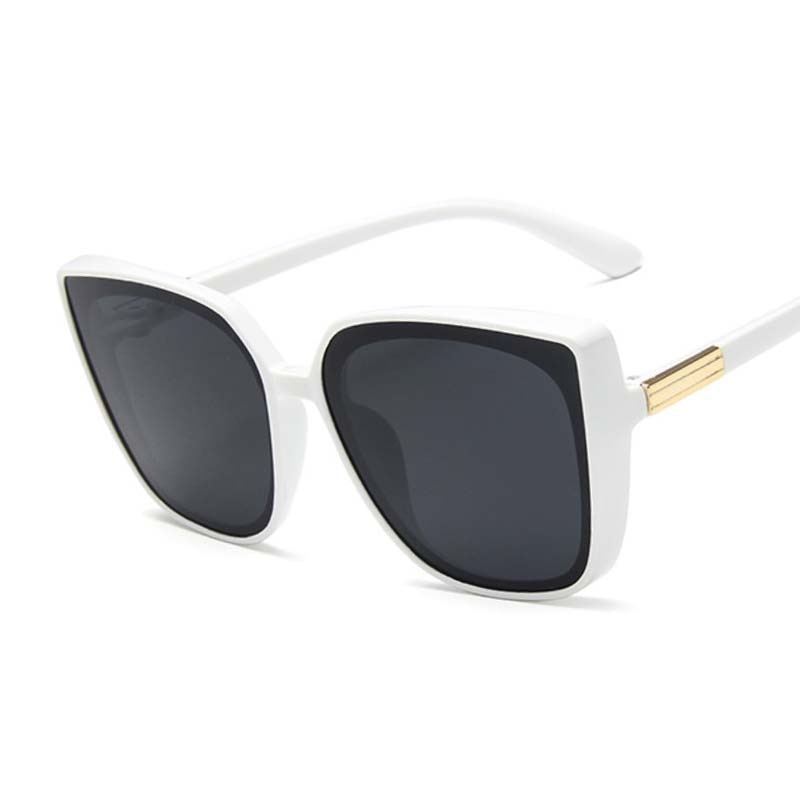 Woman Vintage Black Mirror Sun Glasses