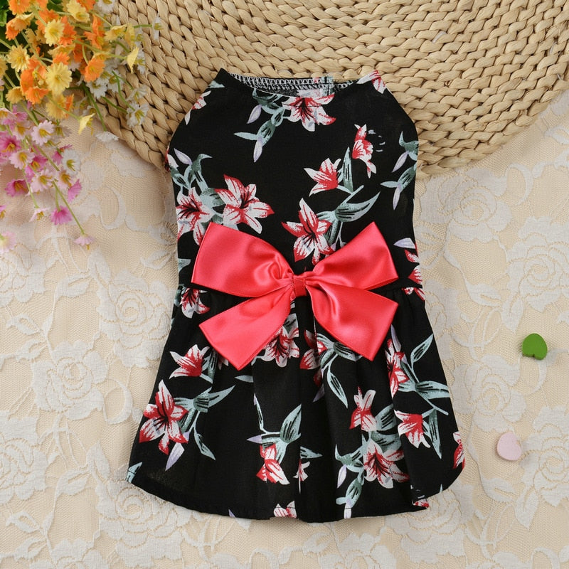 Christmas Printed Pet Dog Dress
