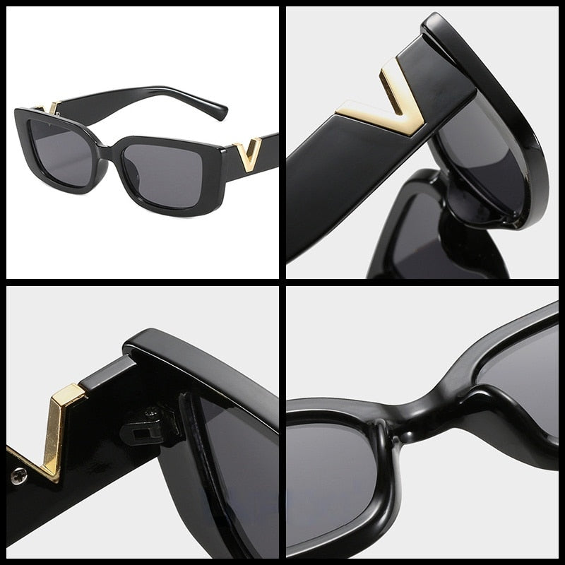Designer Cat Eye Small Frame Sun Glasses
