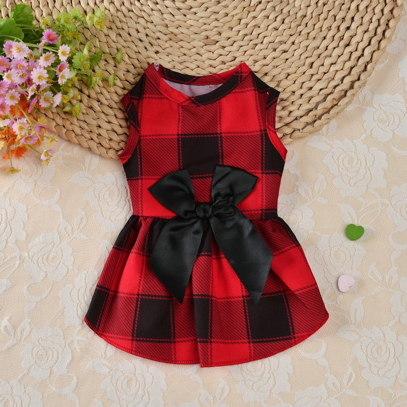 Christmas Printed Pet Dog Dress