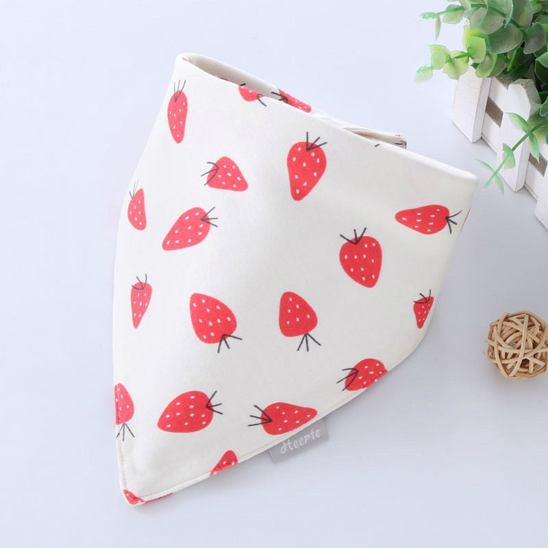 Strawberry Flowers Pattern Dog Scarf