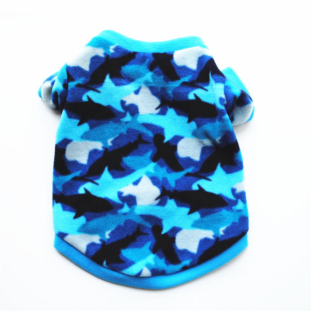 Warm Fleece Pet Dog Clothes Cute Skull Printed