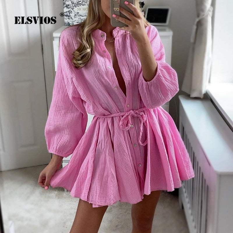 Elegant Straight Long Sleeve Dress
