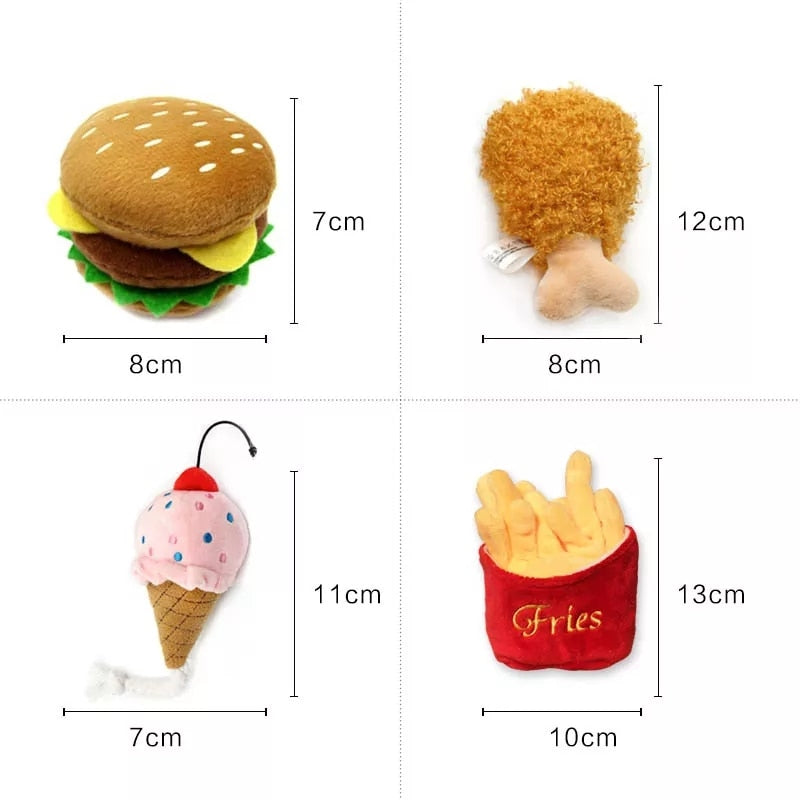 Funny Dog Toys Creative Hambuger Pet Toy