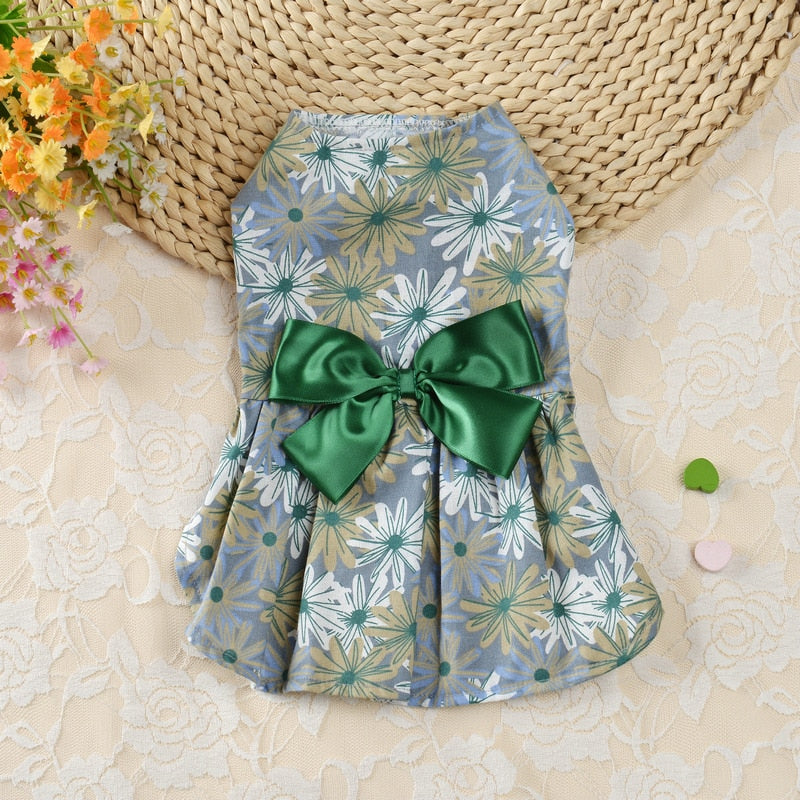 Christmas Printed Pet Dog Dress
