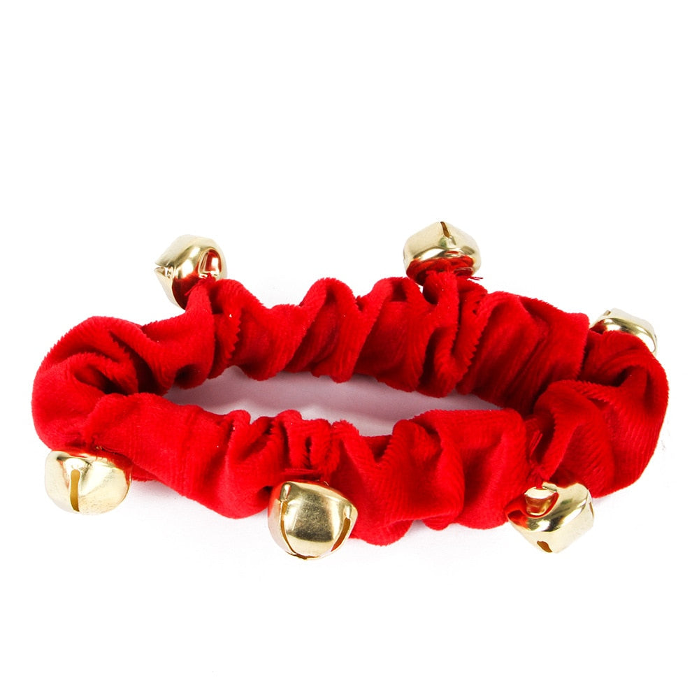 4PCS Christmas Bell Collar Set
