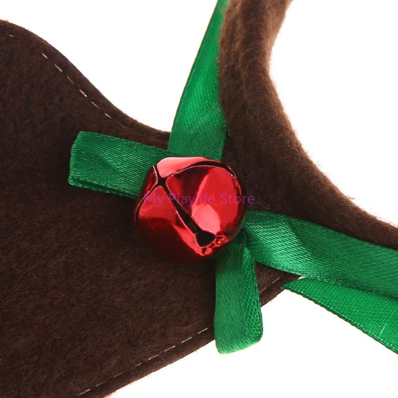 Christmas Pet Headband Deer Horn Hat Costume Dog