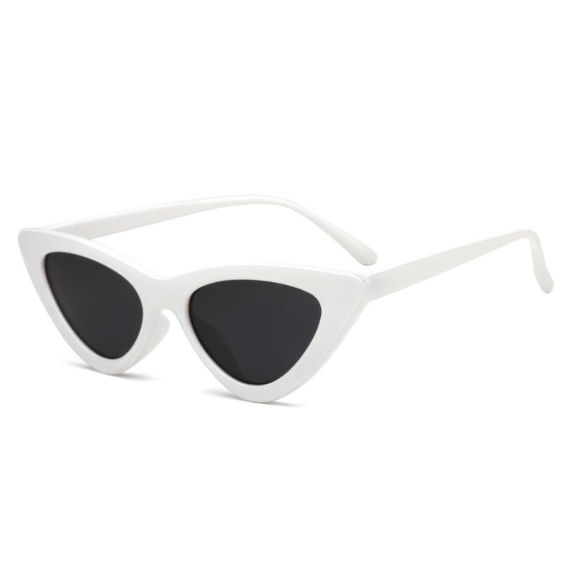Black White Triangle Vintage Ladies Sun Glasses