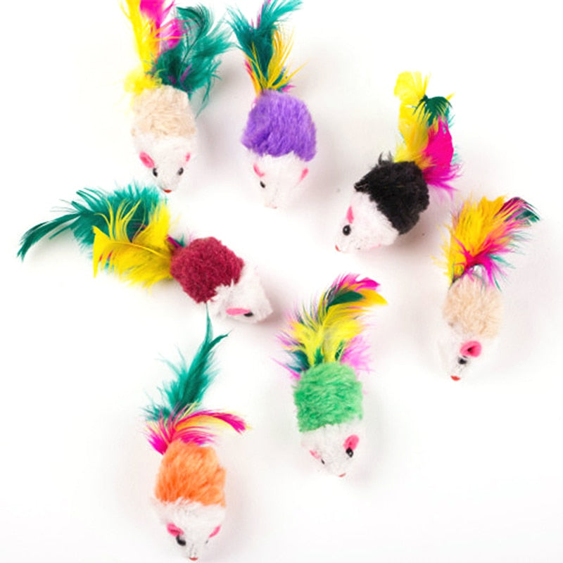 Colorful Feather Funny Playing Training Toys