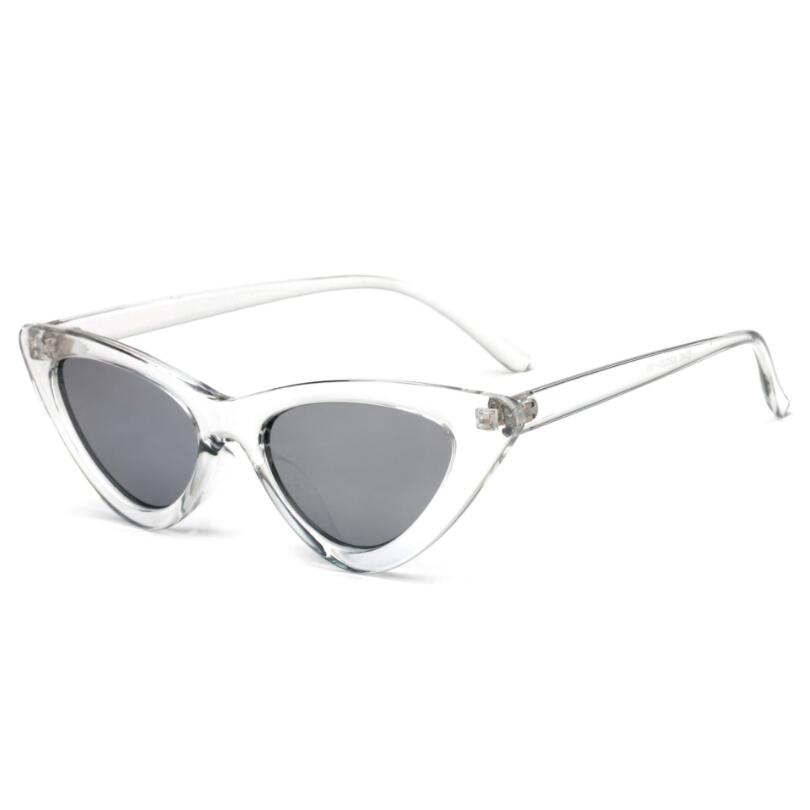 Black White Triangle Vintage Ladies Sun Glasses