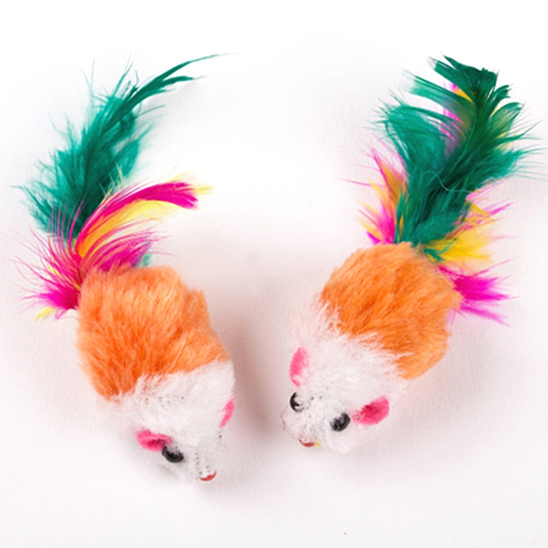 Colorful Feather Funny Playing Training Toys