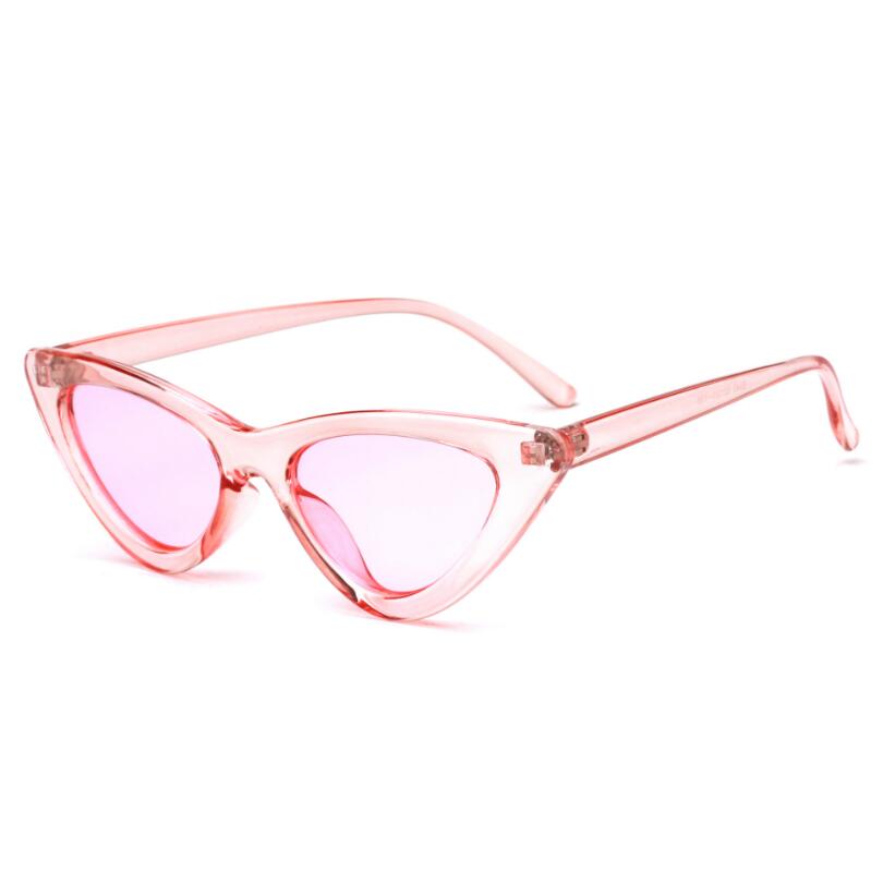 Black White Triangle Vintage Ladies Sun Glasses