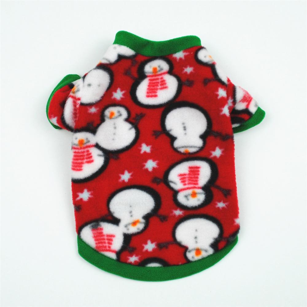 Warm Fleece Pet Dog Clothes Cute Skull Printed