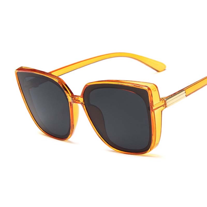 Woman Vintage Black Mirror Sun Glasses