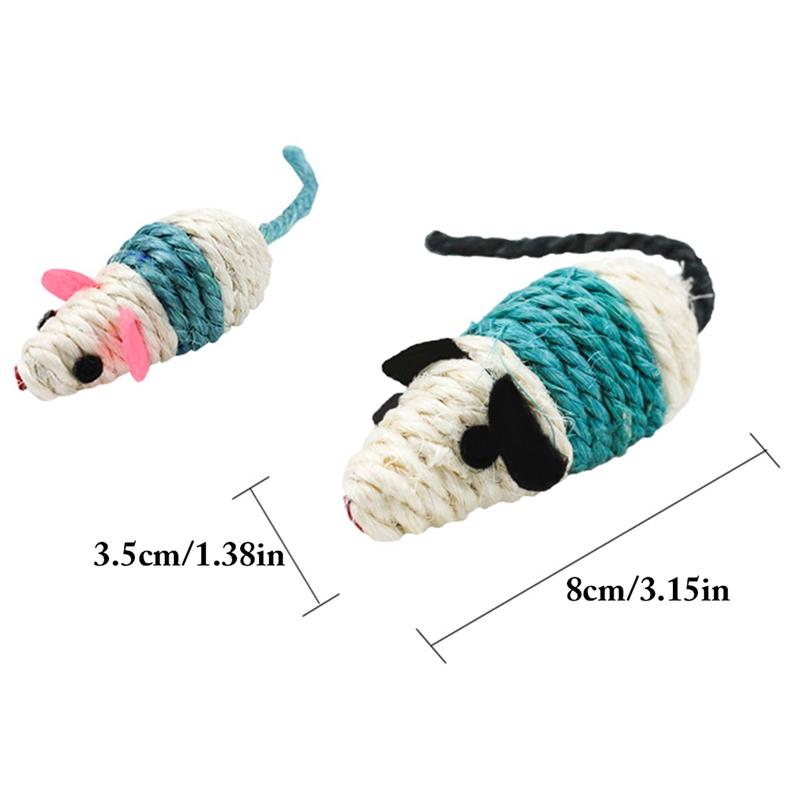 3Pcs/Set Mice Cat Toys
