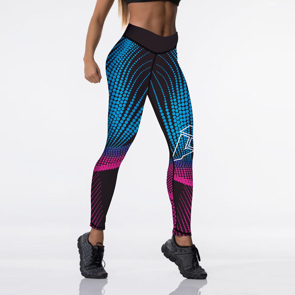 Digital Printed Leggings Push Up Strength