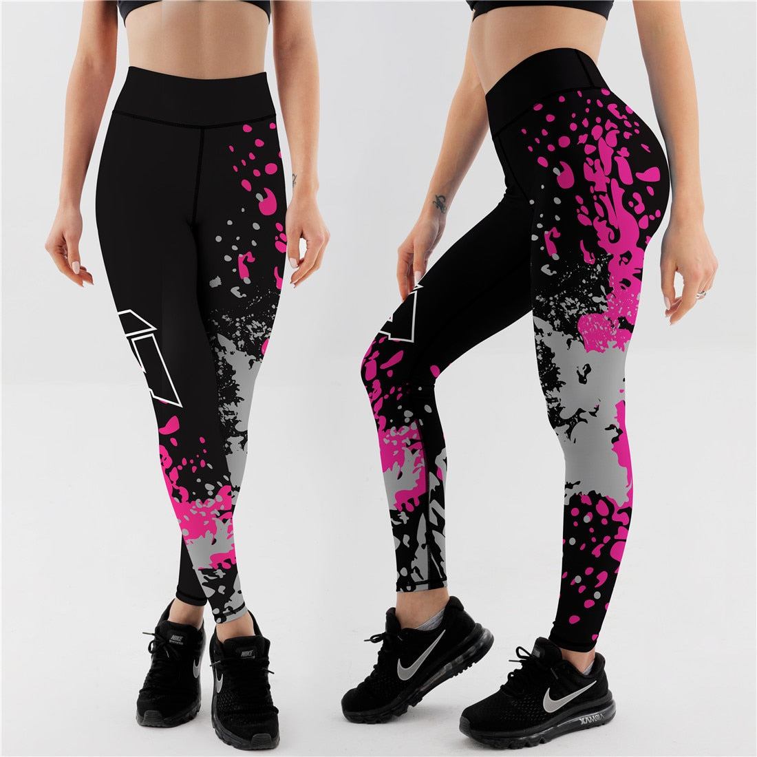 Digital Printed Leggings Push Up Strength