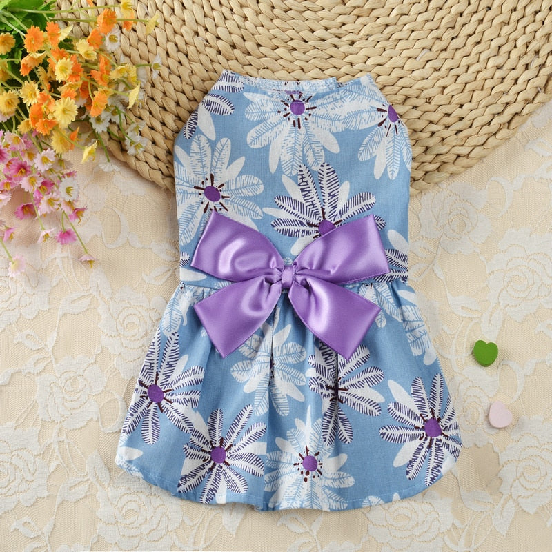 Christmas Printed Pet Dog Dress