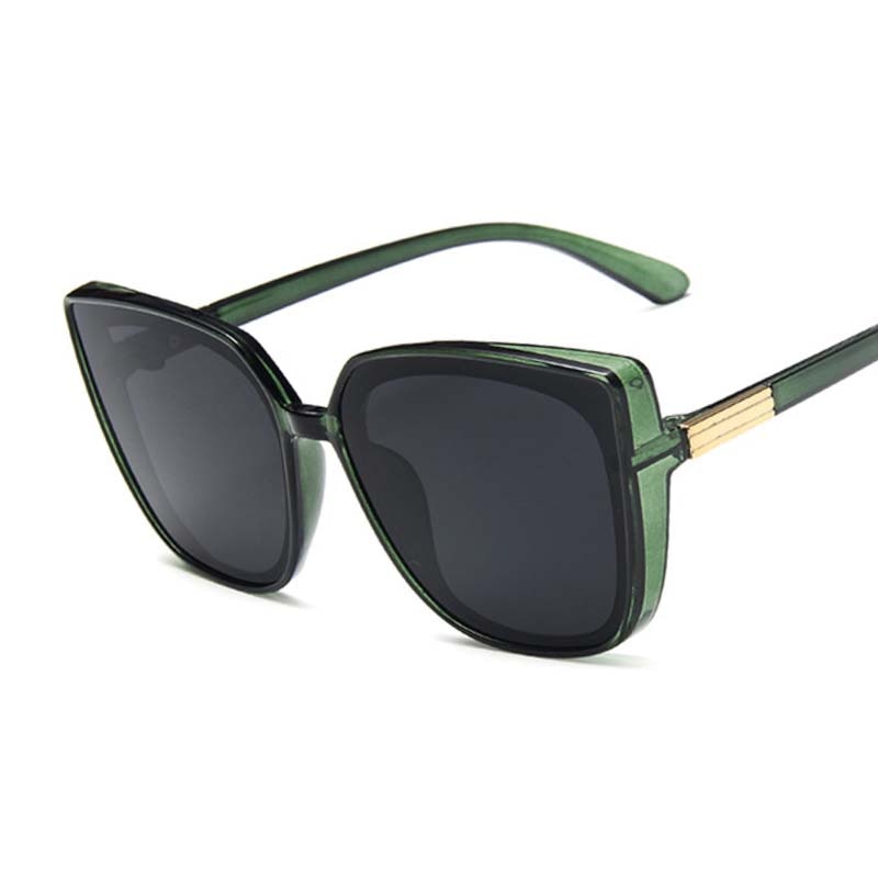 Woman Vintage Black Mirror Sun Glasses