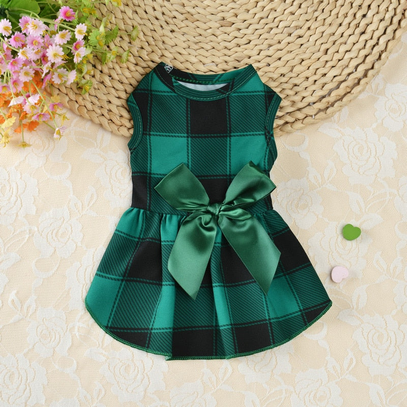 Christmas Printed Pet Dog Dress