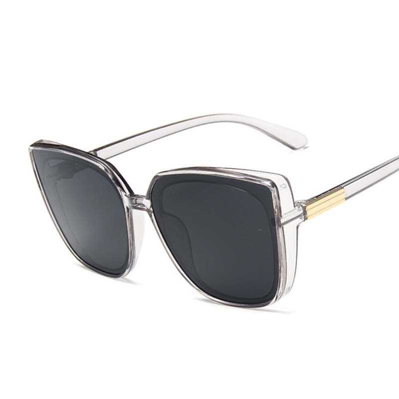 Woman Vintage Black Mirror Sun Glasses