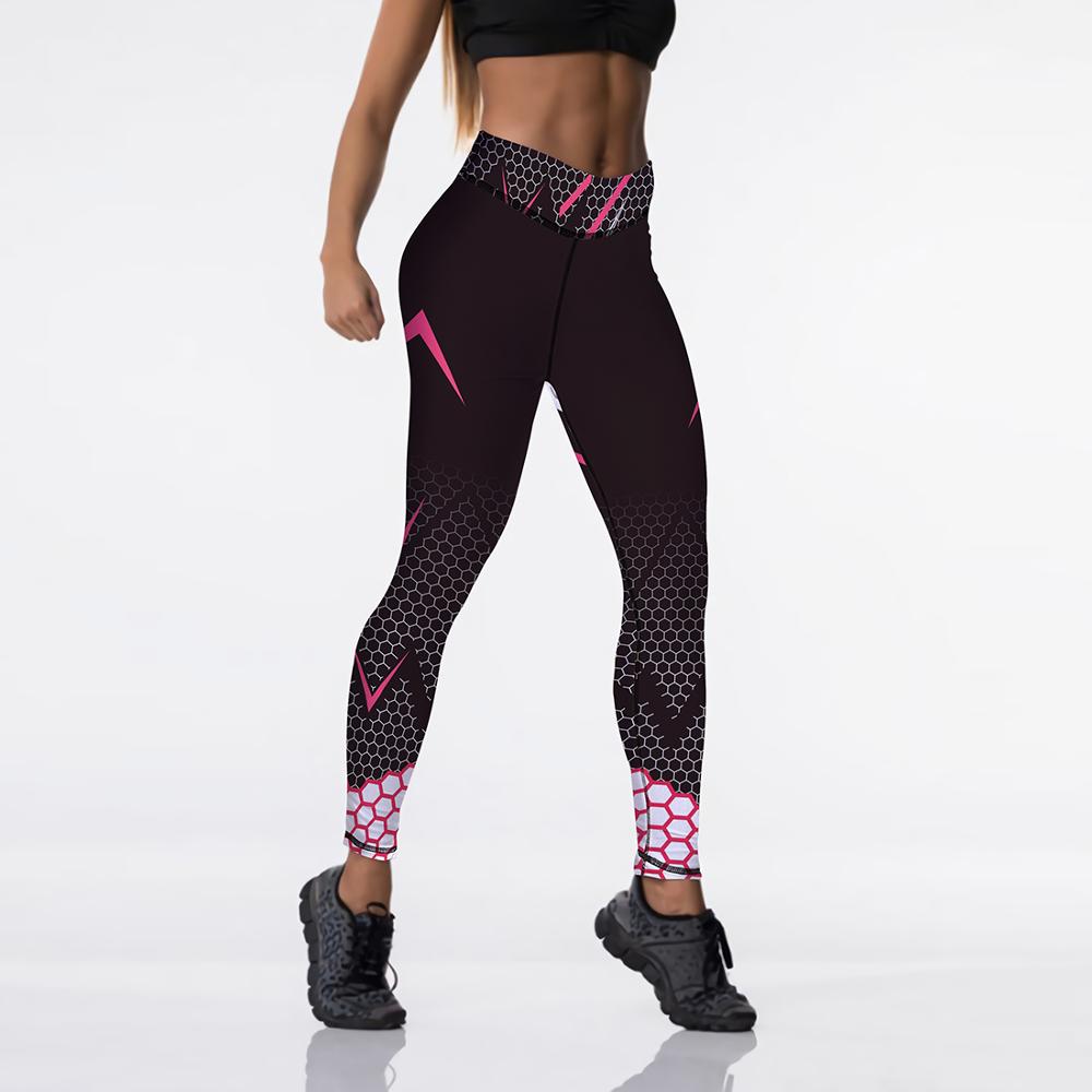 Digital Printed Leggings Push Up Strength