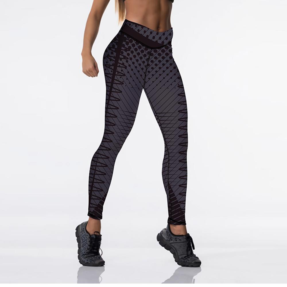 Digital Printed Leggings Push Up Strength