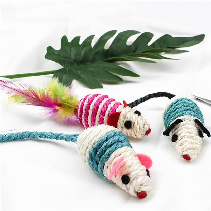 3Pcs/Set Mice Cat Toys