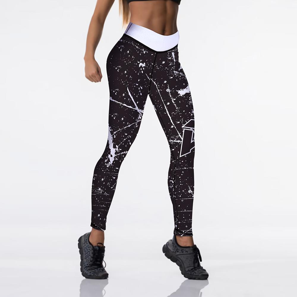 Digital Printed Leggings Push Up Strength