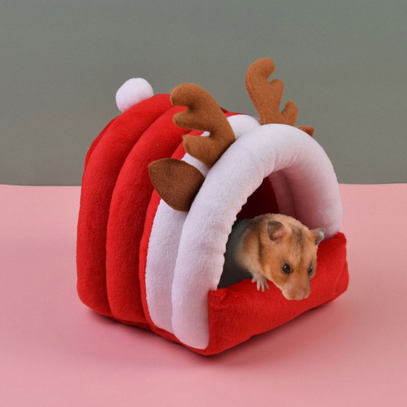 Christmas Party Style Guinea Pig House Bed Cage