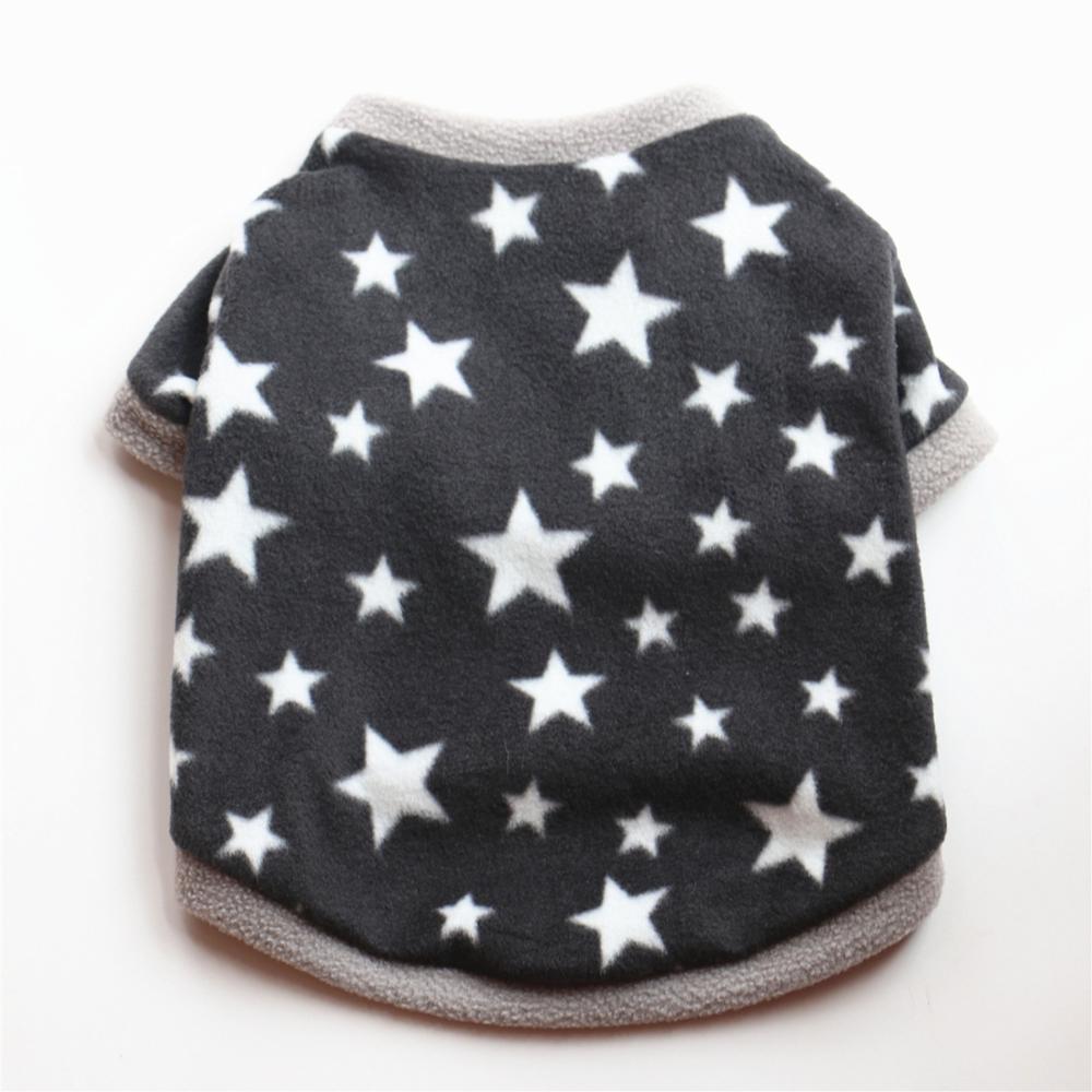 Warm Fleece Pet Dog Clothes Cute Skull Printed