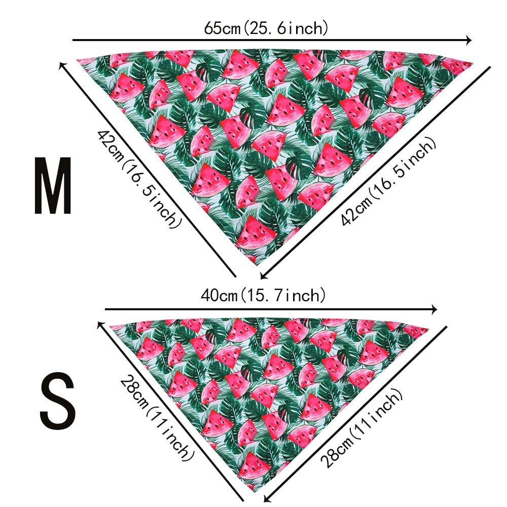 Fruit Printing Small Dog Bandanas Scarf