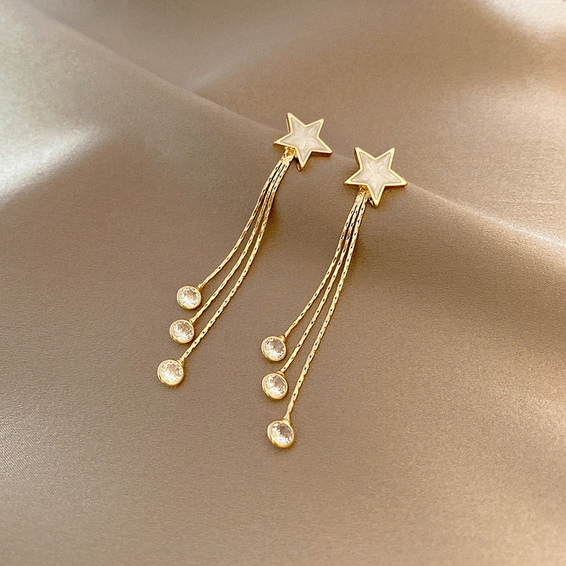 Crystal Butterfly Heart Star Dangle Earring